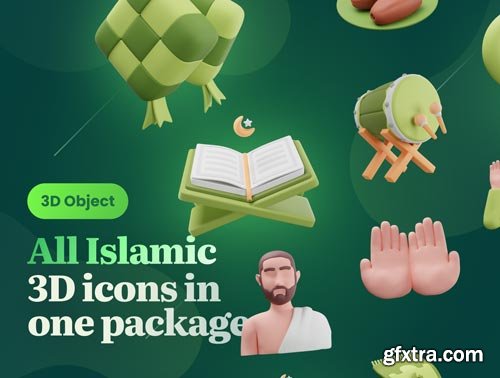 Islamy - Islamic   Ramadan 3D Icon Set Ui8.net