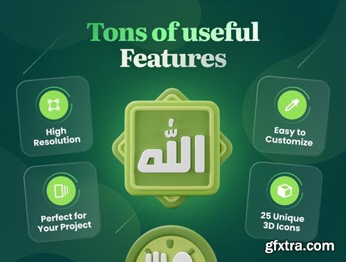 Islamy - Islamic   Ramadan 3D Icon Set Ui8.net