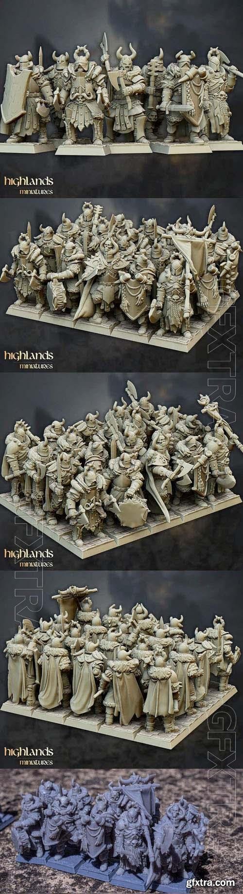 Highlands Miniatures – Varyag Warriors - 3D Print Model STL