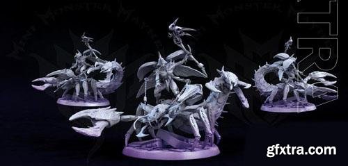 Mini Monster Mayhem – Hybrid Scorpion with Rider - 3D Print Model STL