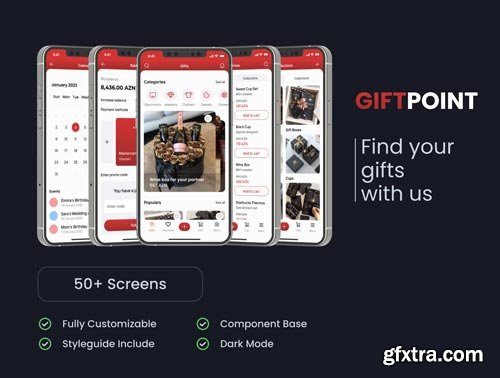 Gift Point App UI Kit Ui8.net