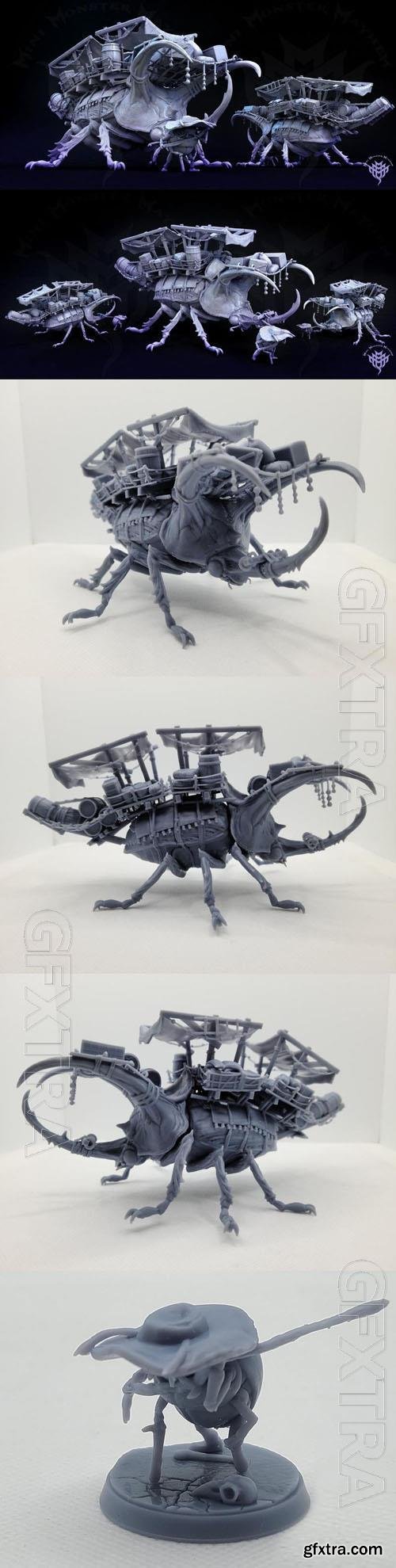 Mini Monster Mayhem – Beetle Beast of Burden - 3D Print Model STL