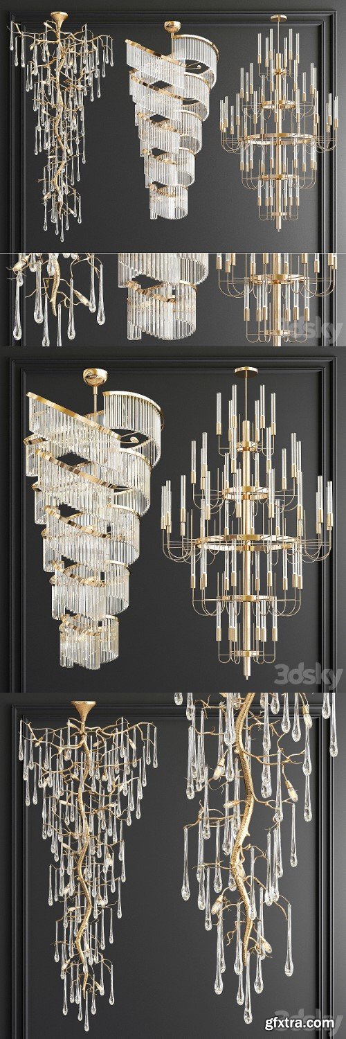 Big Chandeliers Collection - 3 type