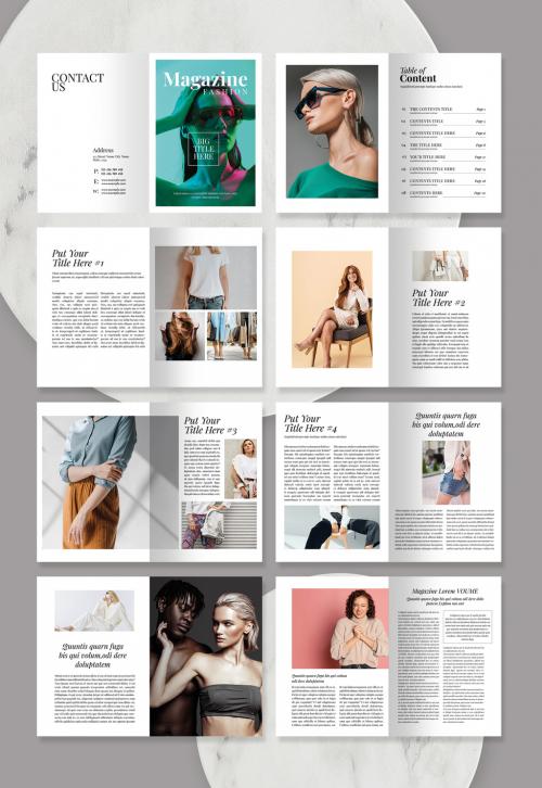 Fashion Magazine Template 576316481