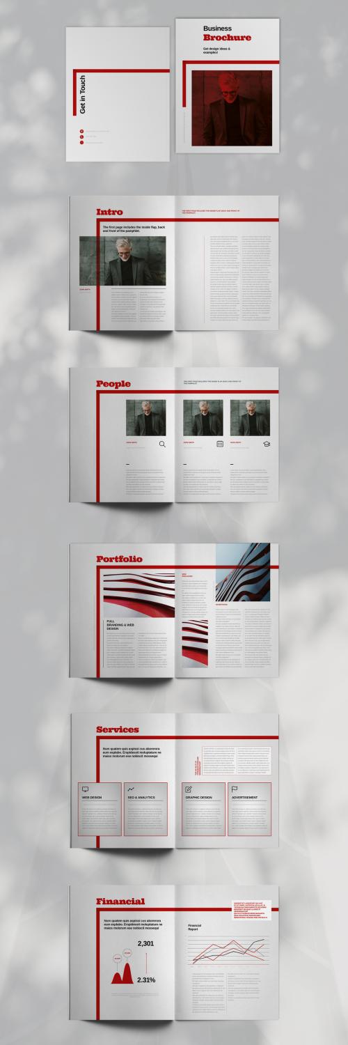 Red Brochure Layout 435450157