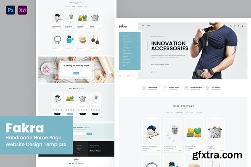 Fakra - Handmade Store Website Design Template 8EBP34G