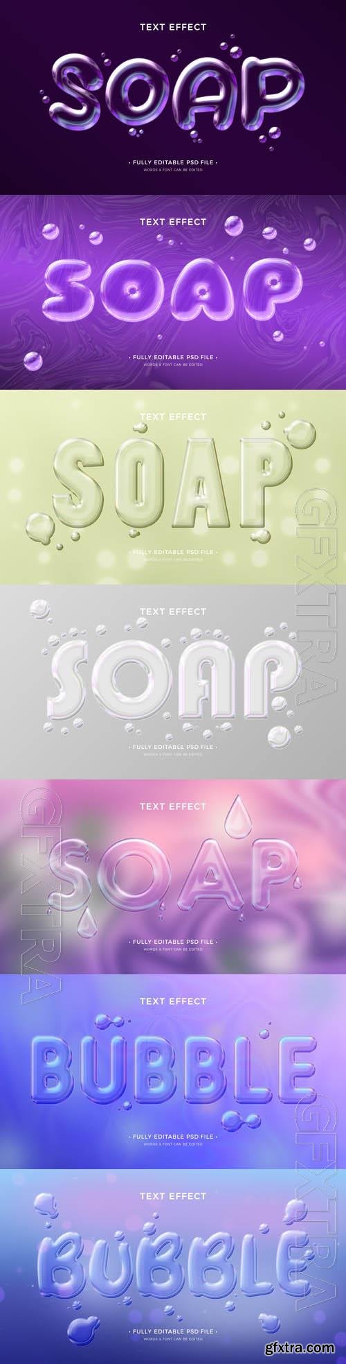 PSD soap text effect