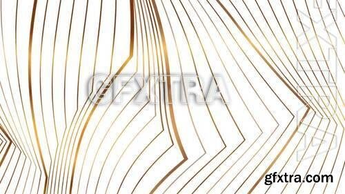 Abstract Golden 3d Lines Loop 1422701