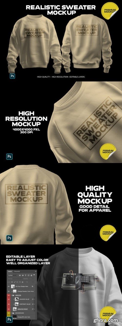 Realistic Sweater Mockup