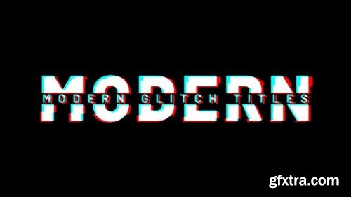 Videohive Modern Glitch Titles 45925900