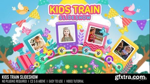 Videohive Kids Train Slideshow 45919011