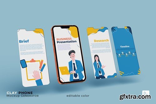 Clay Phone Mockup 8CL86JD