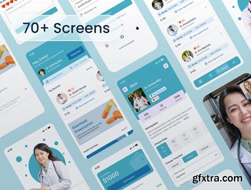 Medicina - Online Doctor Appointment App UI Kit Ui8.net