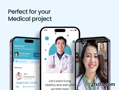 Medicina - Online Doctor Appointment App UI Kit Ui8.net