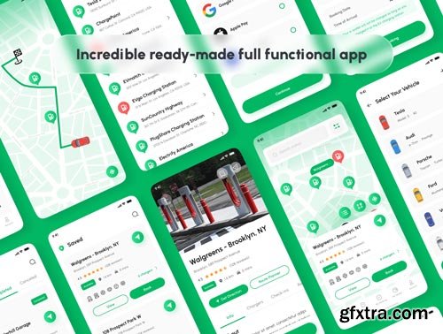EVPoint - EV Charging Station Finder App UI Kit Ui8.net
