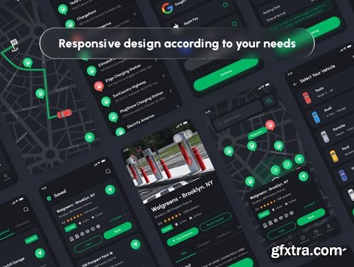 EVPoint - EV Charging Station Finder App UI Kit Ui8.net