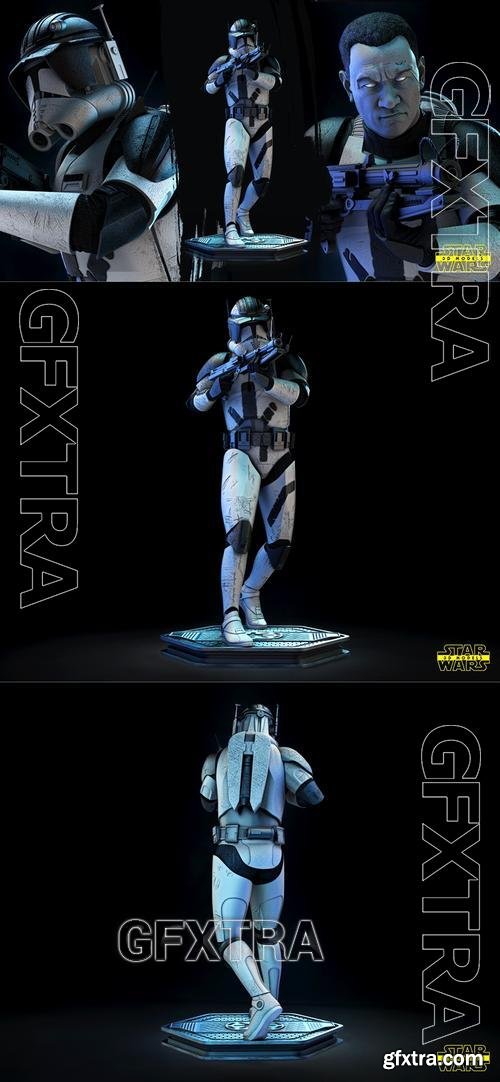 Star Wars - Cody Sculpture &ndash; 3D Print Model