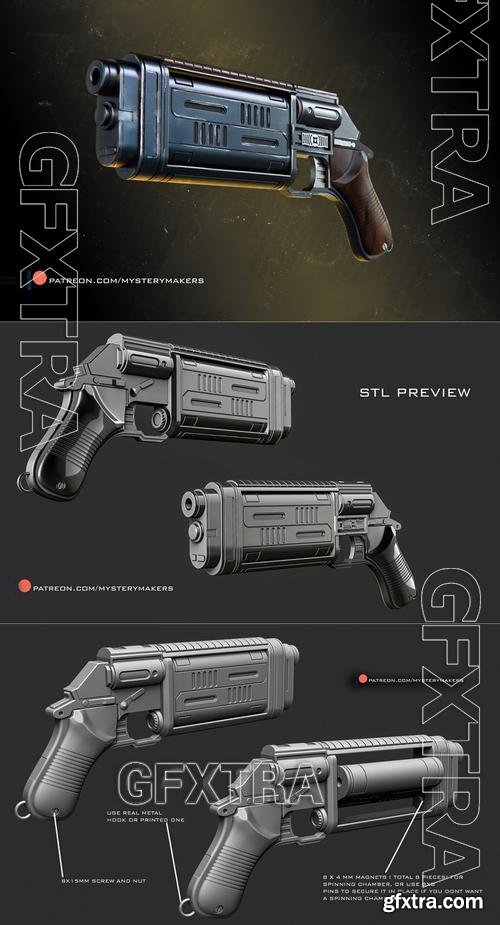 Andor Cassians Bryar pistol &ndash; 3D Print Model