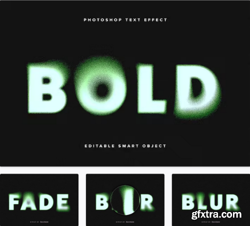 Green Dissolving PSD Text Effect