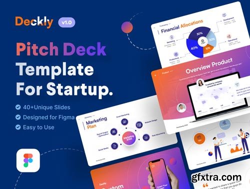 Deckly - Pitch Deck Presentation Figma Template Ui8.net