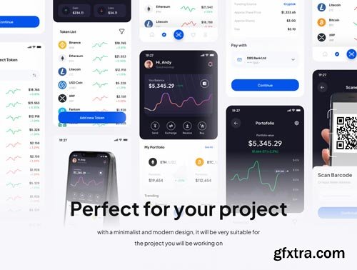 Cryptok - Crypto Wallet Premium UI Kits App Ui8.net