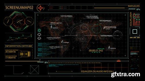 Videohive HUD700 Screen MAP2 45936548