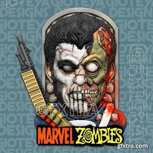 Marvel Zombies - The Punisher &ndash; 3D Print Model