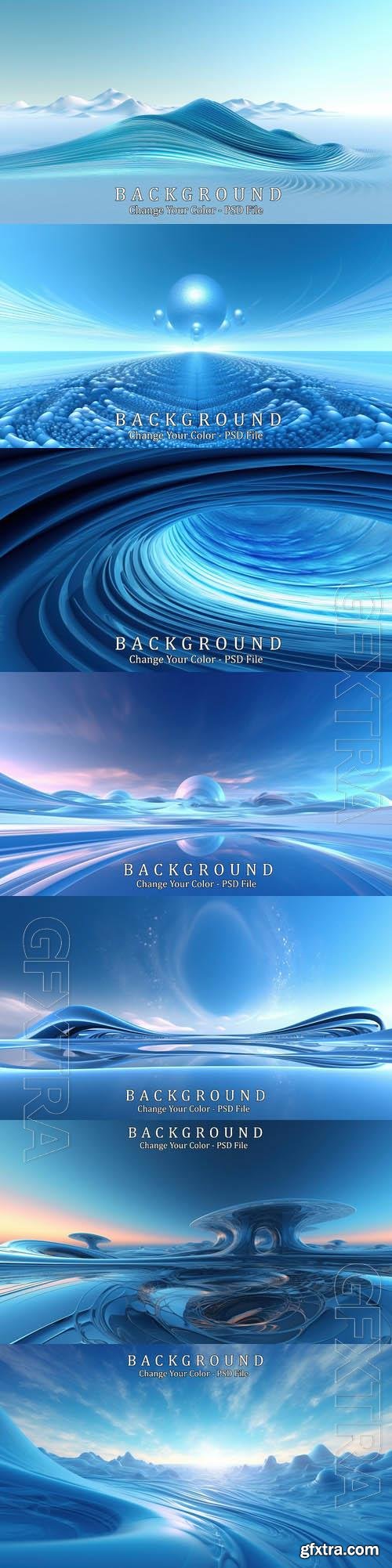 PSD abstract futuristic background