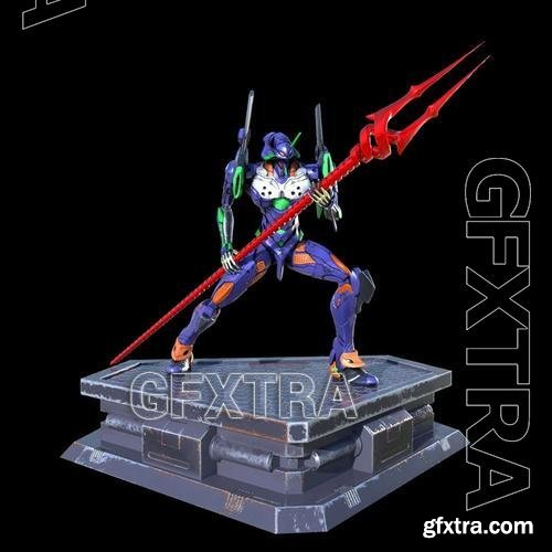 Evangelion Statue &ndash; 3D Print Model