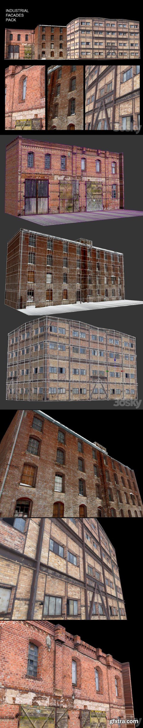 Facade for background vol.5 Industrial area