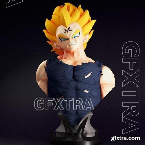 Dragon ball - vegeta majin bust &ndash; 3D Print Model