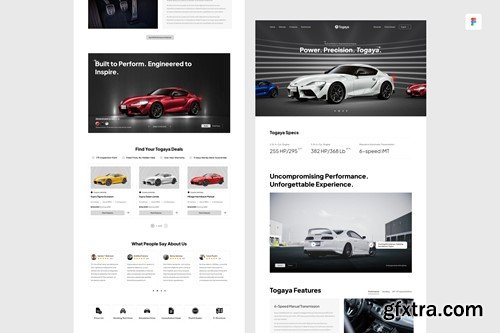 Automobile Figma Template GSZ45UG