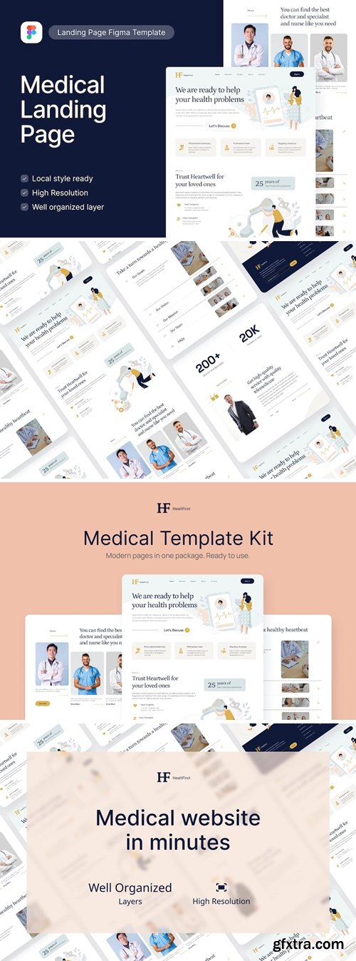 HealthFirst -Healthcare and medical UI Figma ZM3PWMC