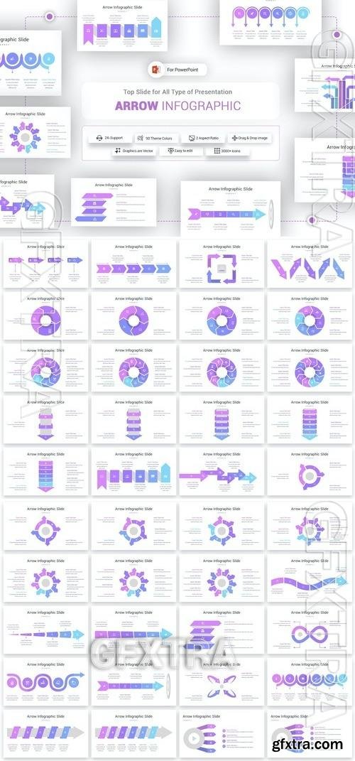 Arrow Infographic PowerPoint Template AQUV35L