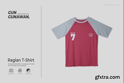 Raglan T-Shirt Mockup FZ945A9