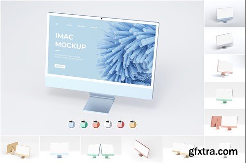 New iMac 24-inch Mockup Set YC3RRM5