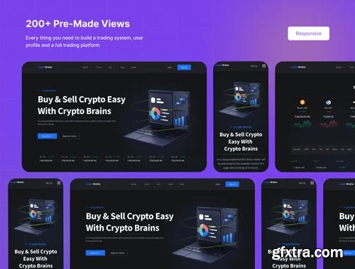 CryptoBrains | Crypto Exchange Figma Template Ui8.net