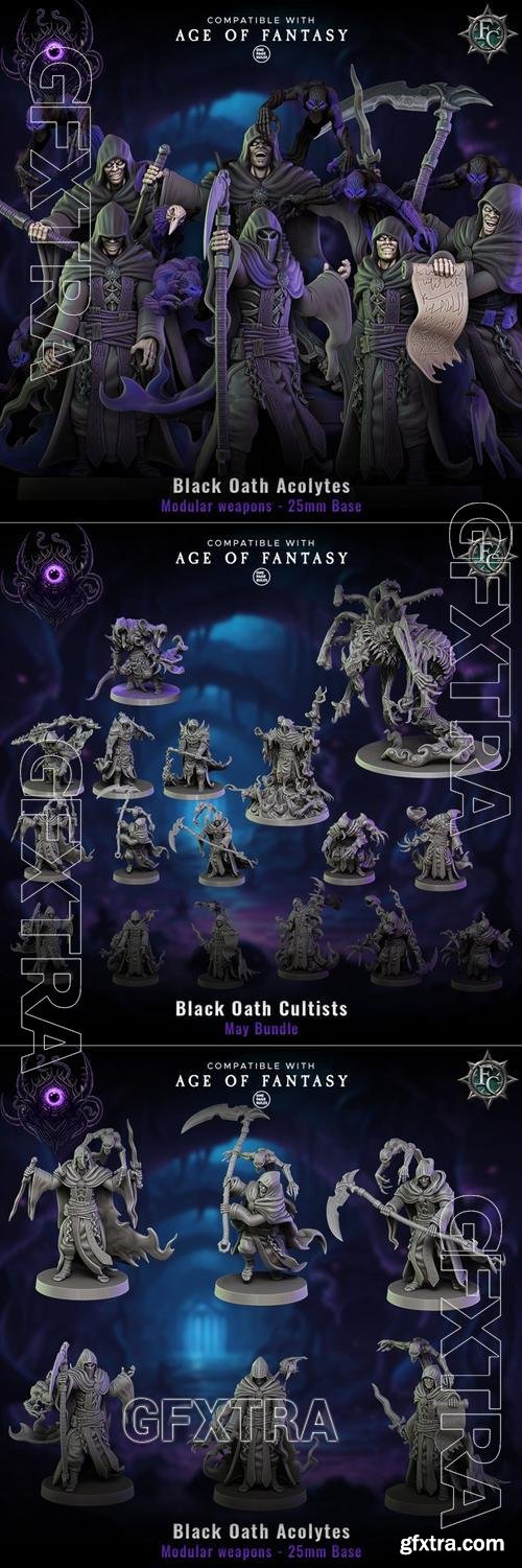 Fleshcraft Studio - Black Oath Cultists May 2023 &ndash; 3D Print Model