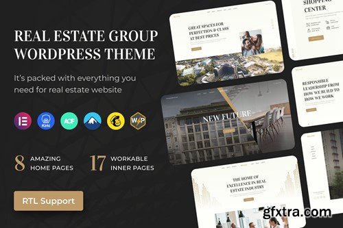 Real Estate Group WordPress Theme + RTL RA2UARG