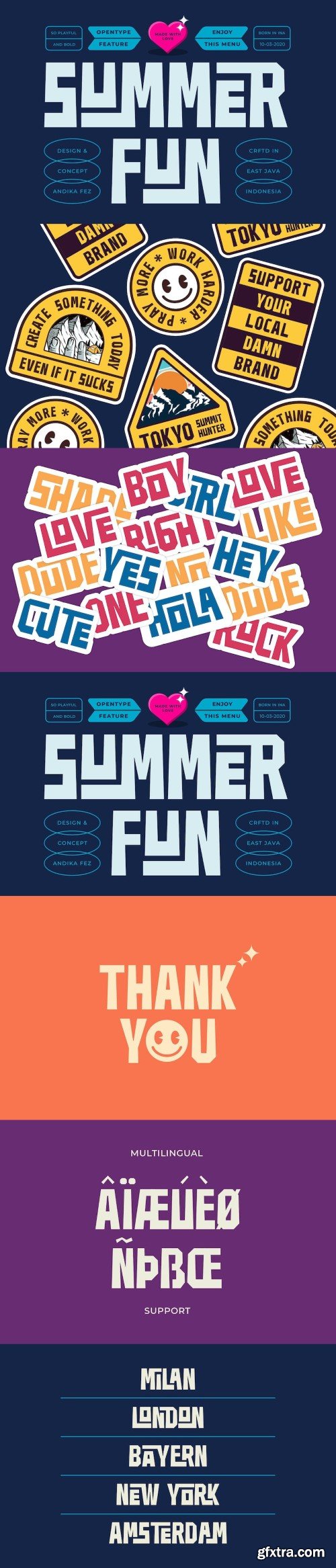 Summer Fun Unique Sans Serif Font