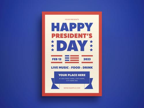 President's Day Flyer Layout 484504783