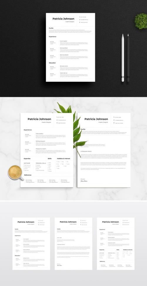 Black and White Resume 454605404