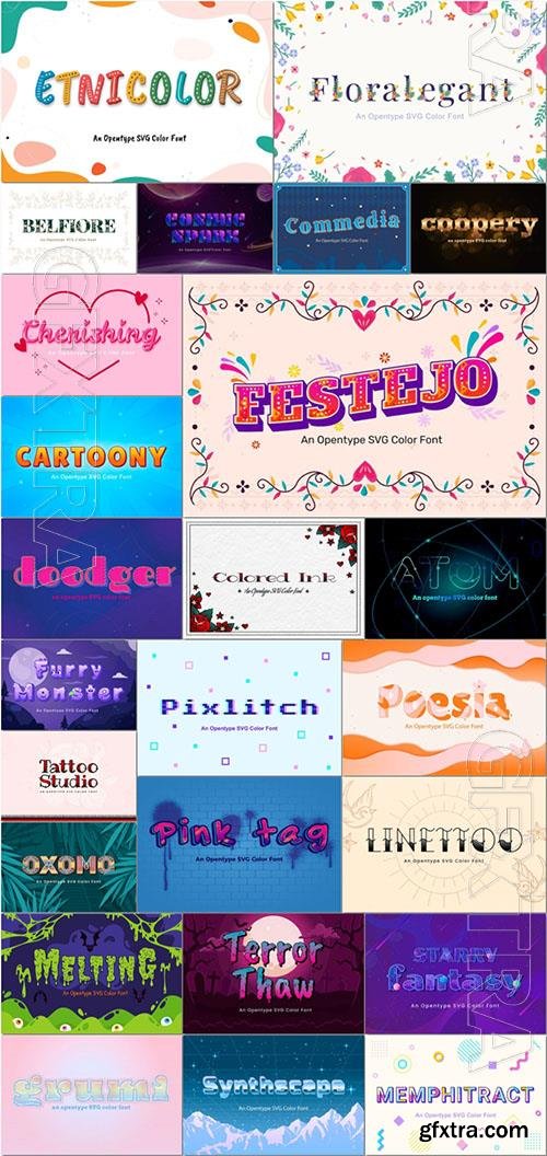 25 fonts for photoshop collection