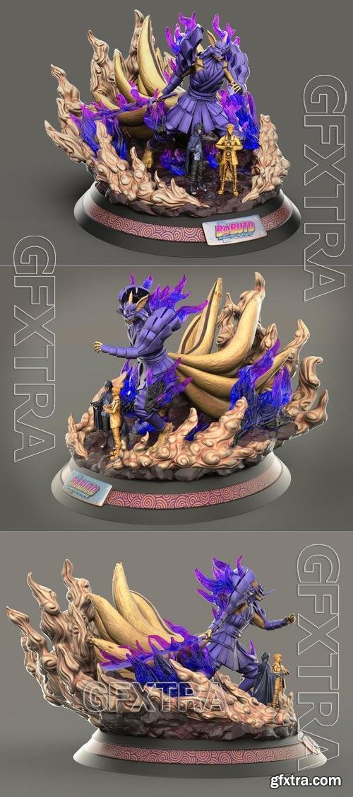 Kurama Susanoo Naruto Sasuke &ndash; 3D Print Model