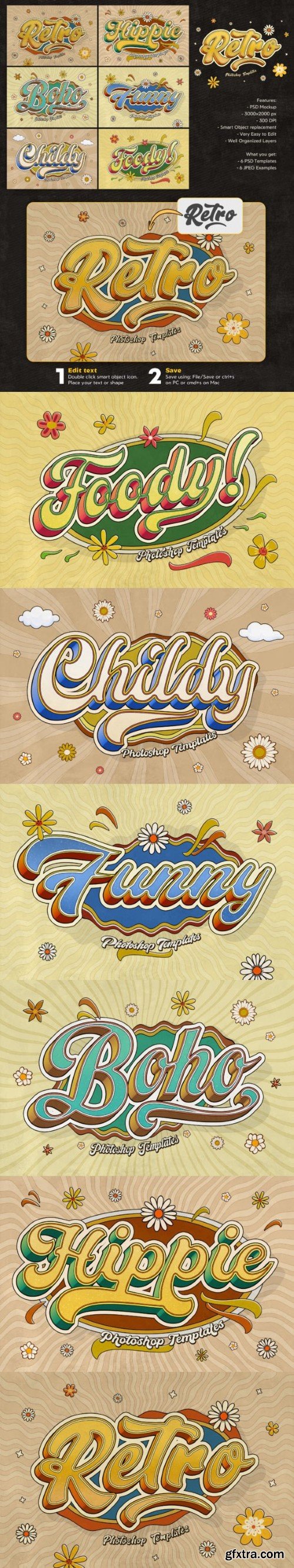 Retro Text Effects