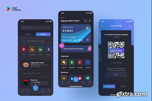 Fei Darkmode App UI Concept NUKBZDG