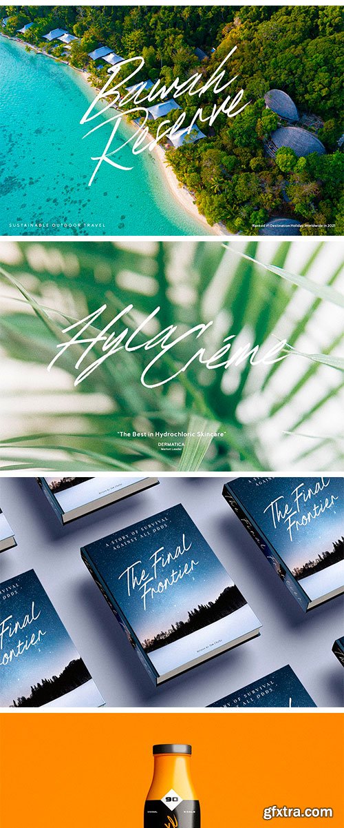 Royal Tropic - Handmade Brush Script