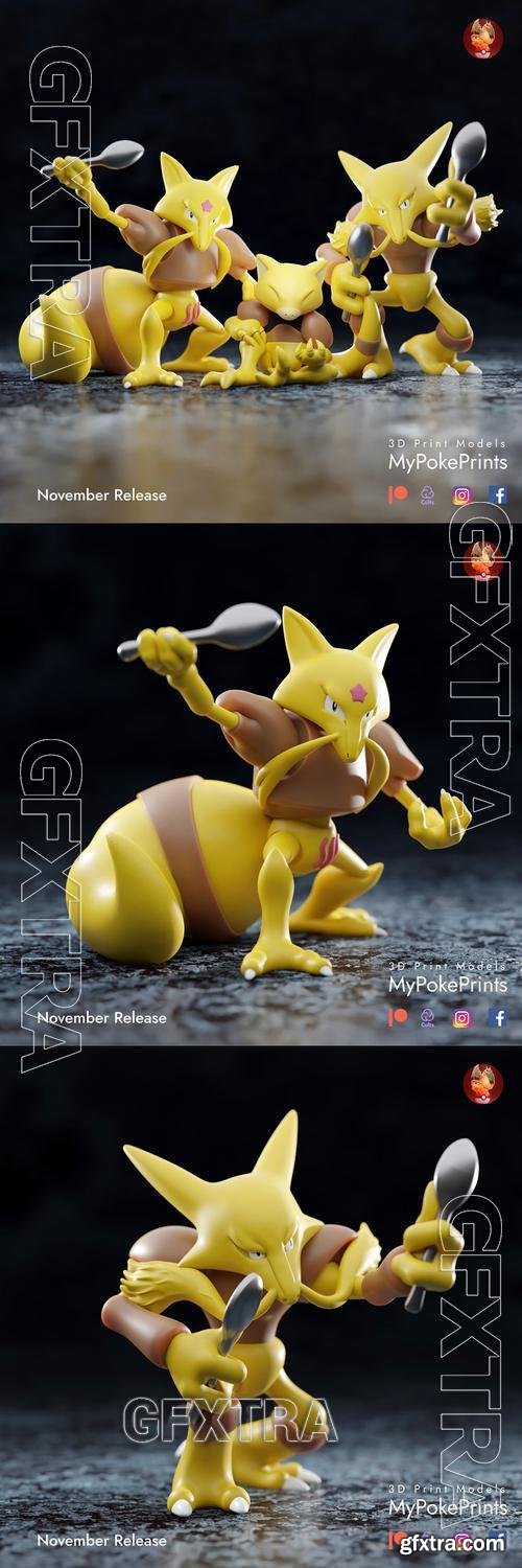 Abra and Alakazam and Kadabra &ndash; 3D Print Model