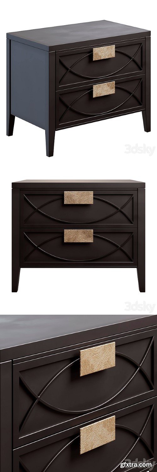 Nightstand Amelie Black Nightstand