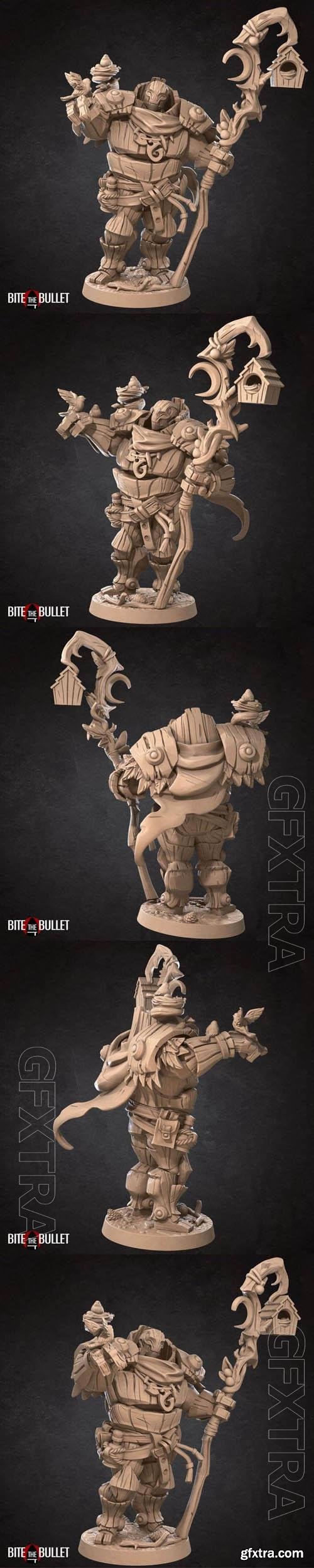 Bite the Bullet – Warforged Druid - 3D Print Model STL